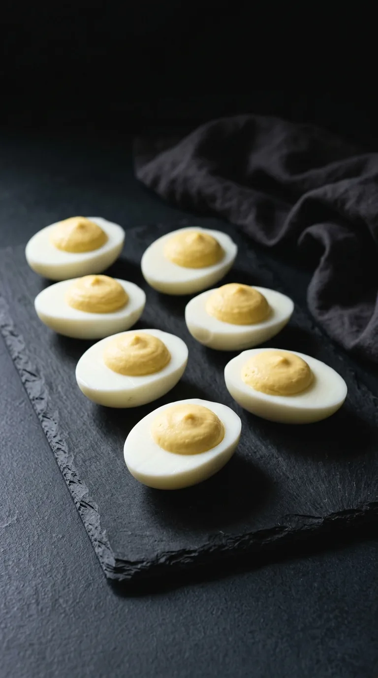 Halloween Deviled Eggs with Olives: Festive Spider Appetisers – step 6: Fill the cavities