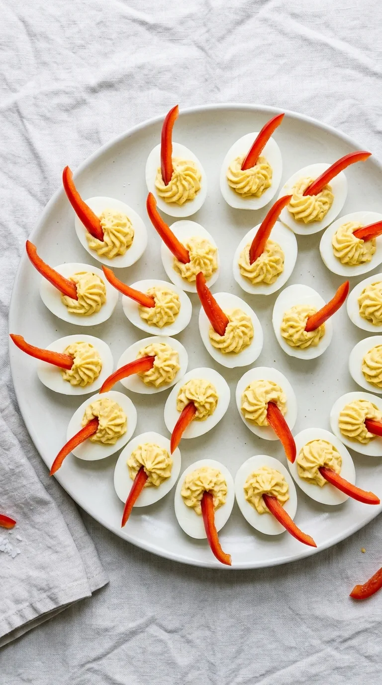 Halloween Deviled Egg Horns: Savoury Festive Appetiser – step 6: Add the horns