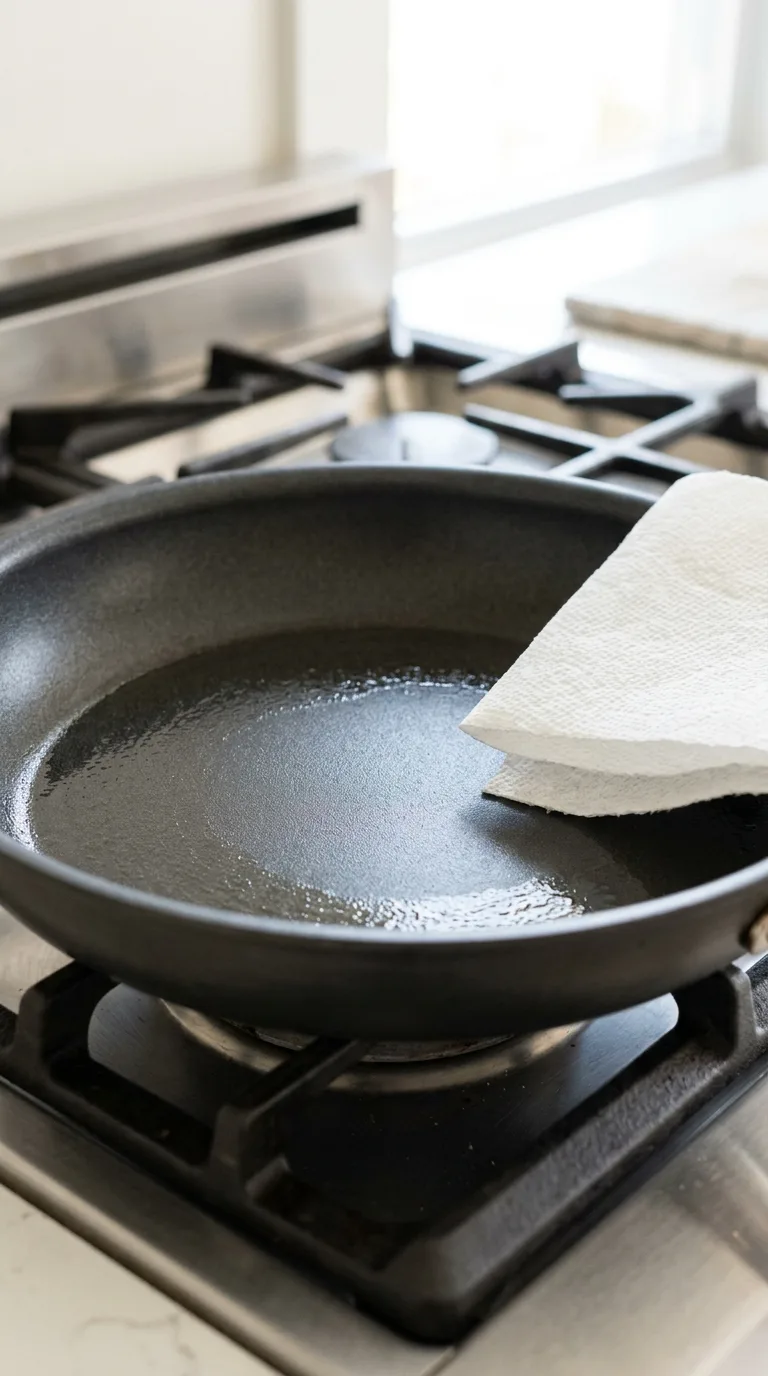 Eggless Oat Pancakes: Simple Halal Breakfast – step 1: Prepare the pan