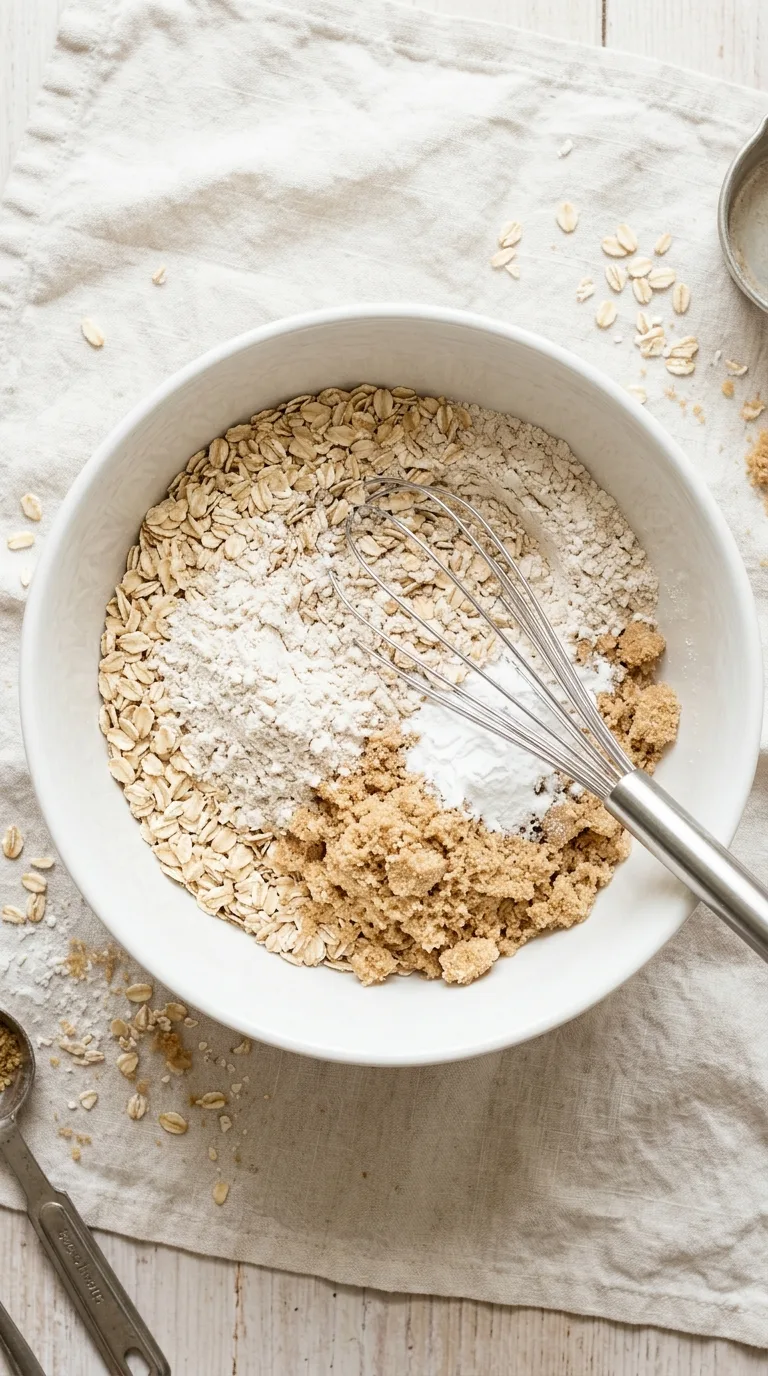 Eggless Oat Pancakes: Simple Halal Breakfast – step 2: Whisk dry ingredients