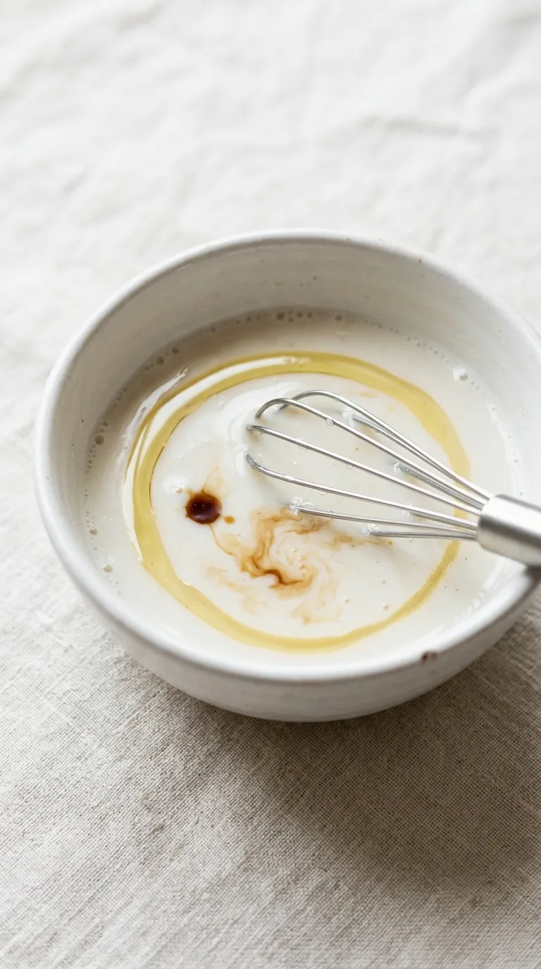 Eggless Oat Pancakes: Simple Halal Breakfast – step 3: Mix wet ingredients