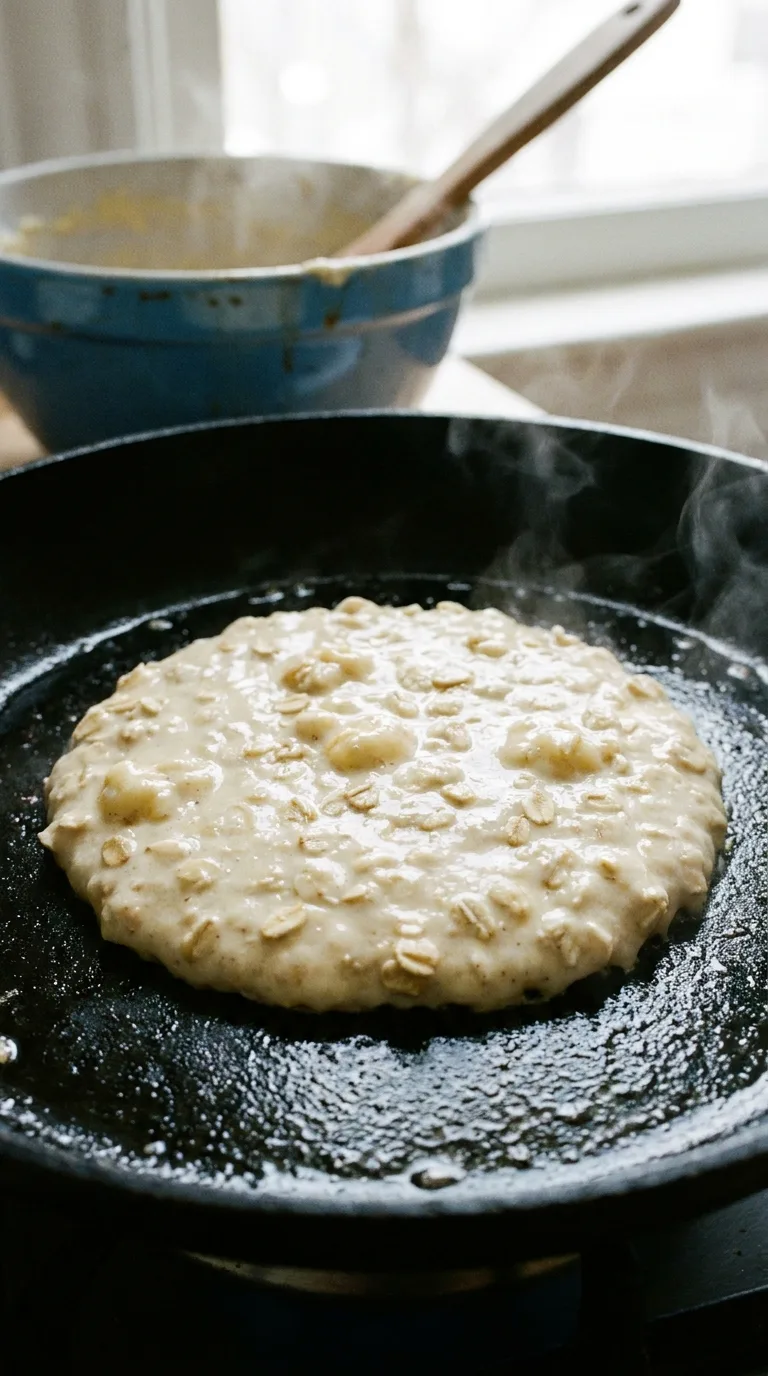 Banana Oat Pancakes: Sweet and Hearty Breakfast – step 5: Fry the pancakes
