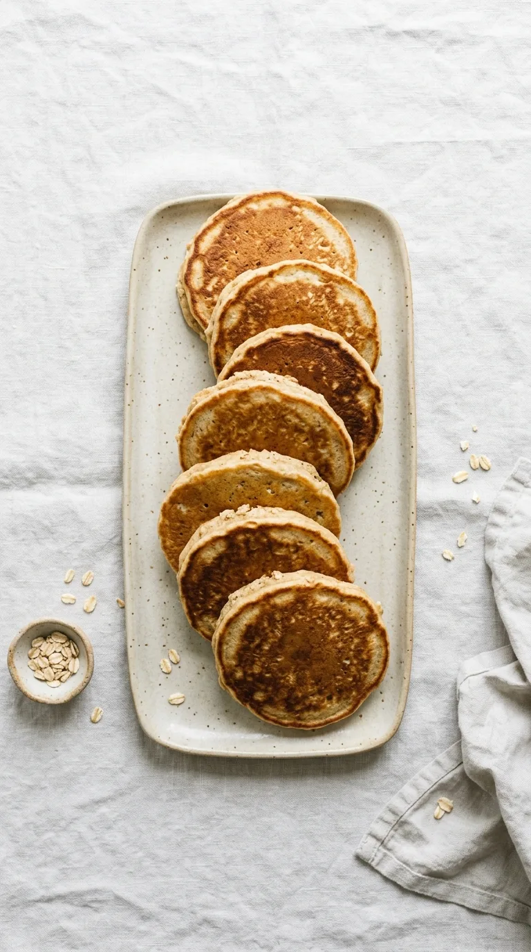 Eggless Oat Pancakes: Simple Halal Breakfast – step 7: Finish the batch