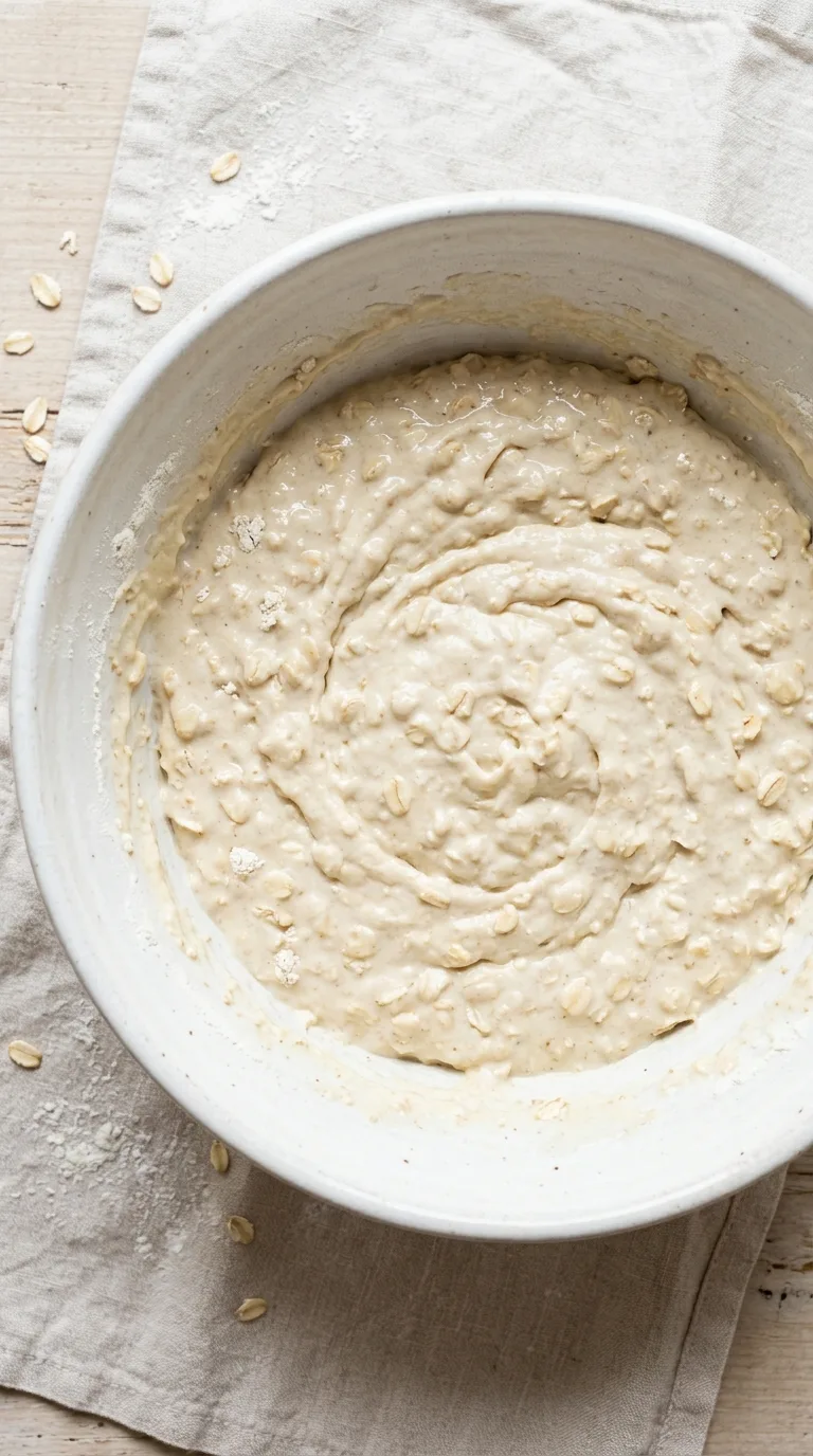 Eggless Oat Pancakes: Simple Halal Breakfast – step 4: Combine and hydrate