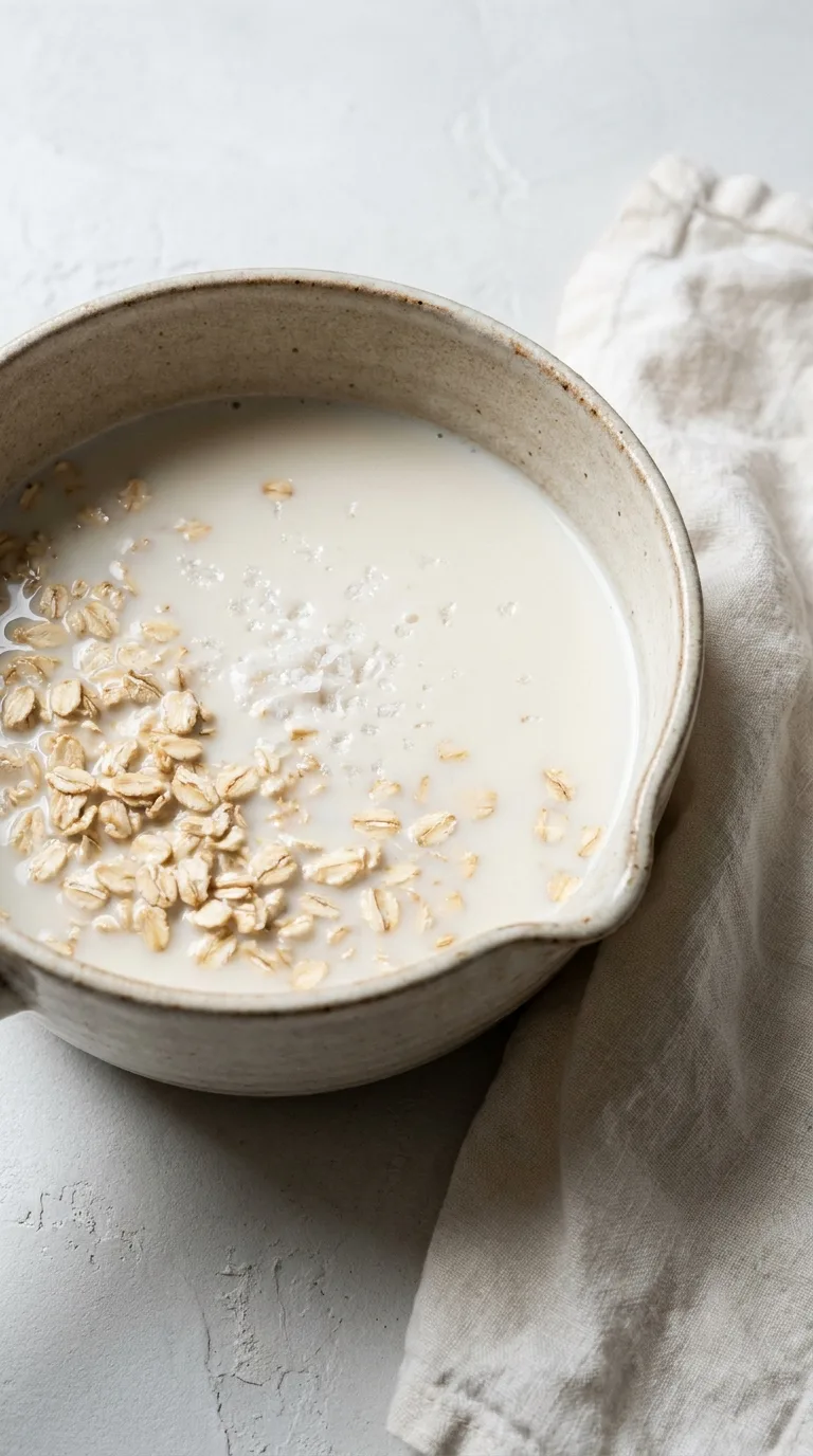 Vegan Protein Oatmeal: Hearty Oats with Maple and Berries – step 1: Combine base ingredients