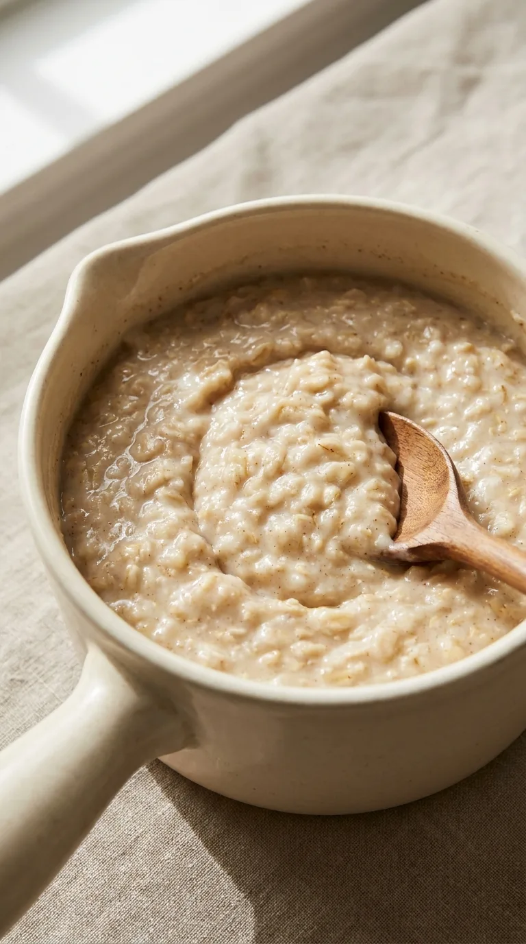Kids Protein Oatmeal: Creamy Banana Breakfast – step 2: Simmer until creamy