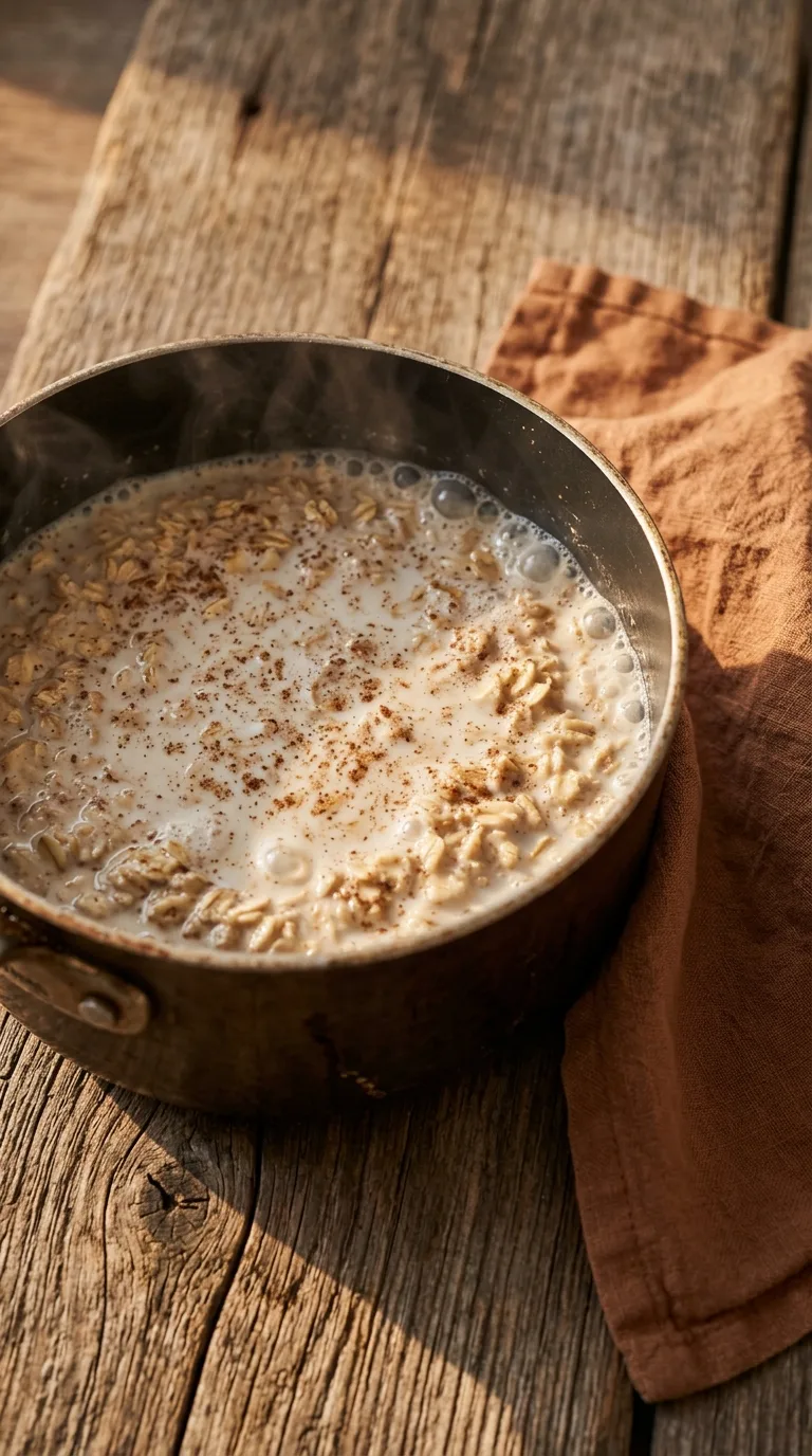 Protein Oatmeal Without Powder: Hearty Halal Breakfast – step 2: Boil the mixture