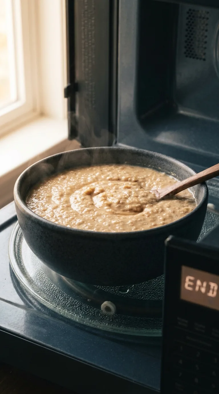 Peanut Butter Protein Oatmeal: Creamy High Protein Breakfast – step 5: Final heat distribution