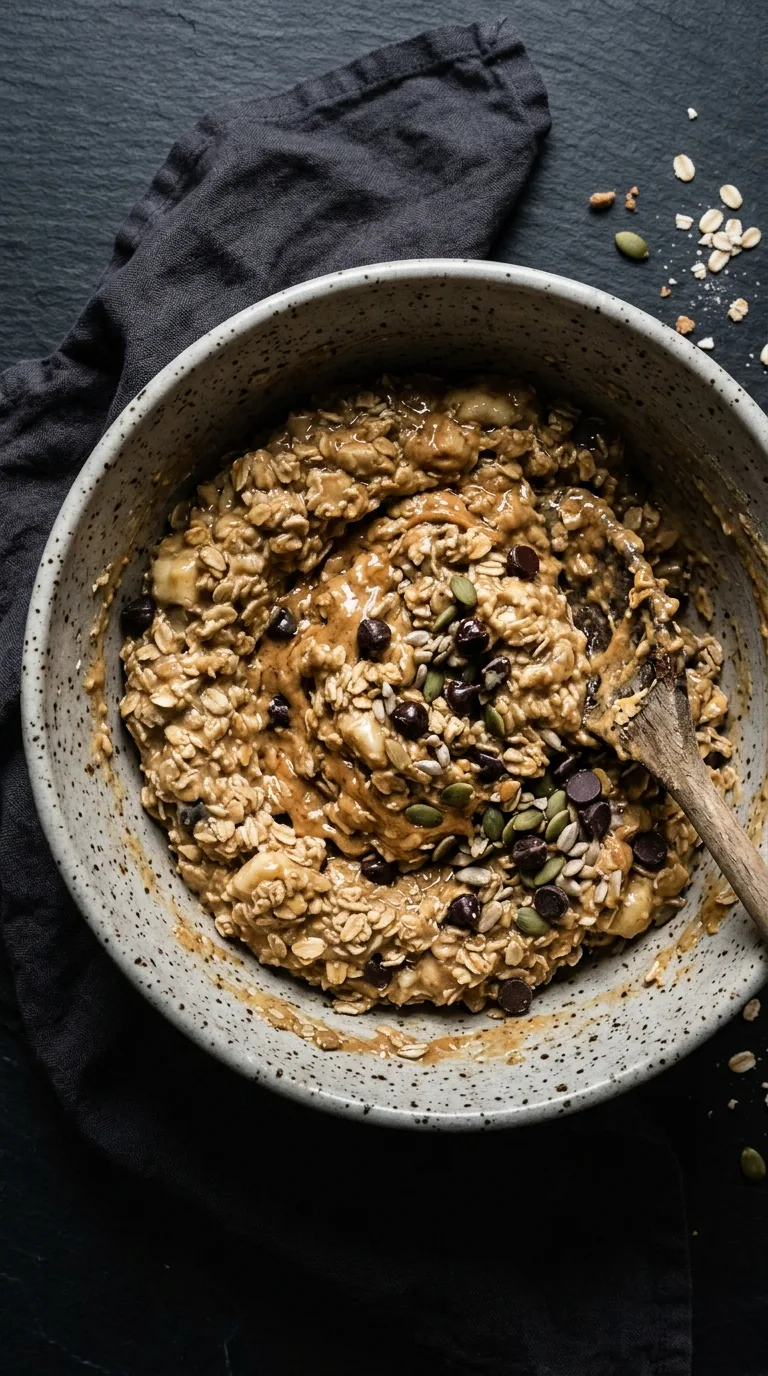 Protein Oat Bars: No-Bake Breakfast Squares – step 5: Fold in textures