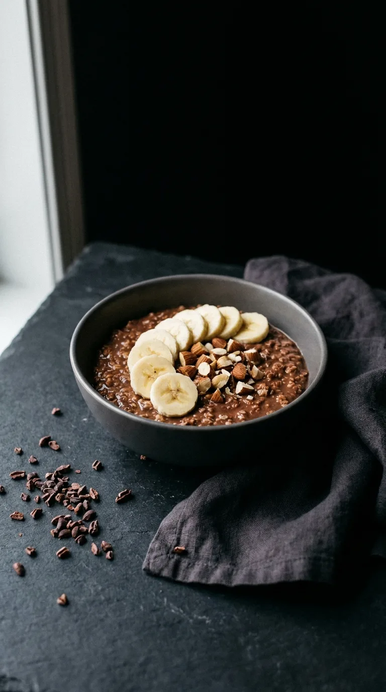 Chocolate Protein Oatmeal Bowl: Cacao and Oat Breakfast – step 6: Finish and rest