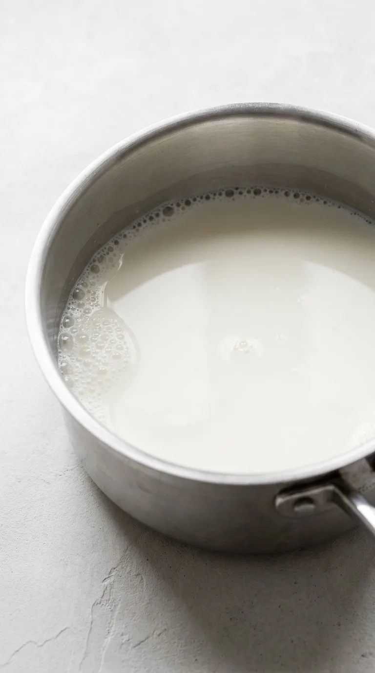 Protein-Rich Oatmeal Yogurt Bowl: Creamy Oat Porridge – step 1: Simmer the milk