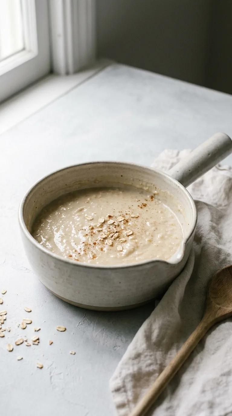Protein-Rich Oatmeal Yogurt Bowl: Creamy Oat Porridge – step 3: Rest the porridge