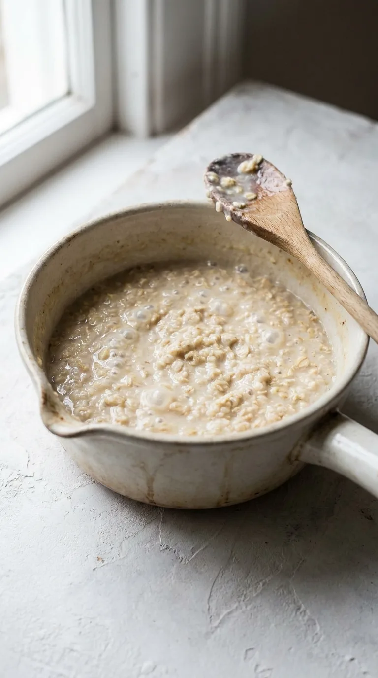 Protein-Rich Oatmeal Yogurt Bowl: Creamy Oat Porridge – step 2: Cook the oats
