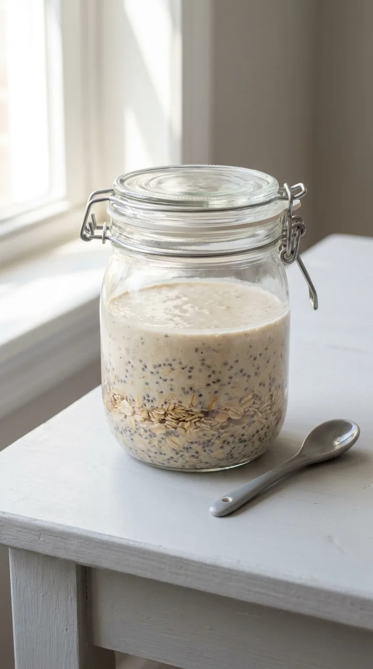 Protein Oatmeal Overnight Oats: High-Protein Breakfast Jar – step 4: Fill the jar