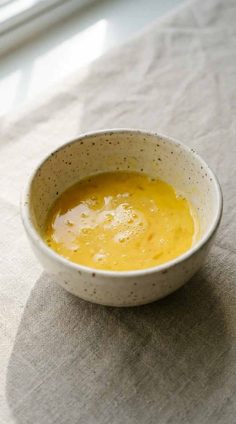 Protein Powder Pancake: High-Protein Single Serving – step 2: Whisk the egg