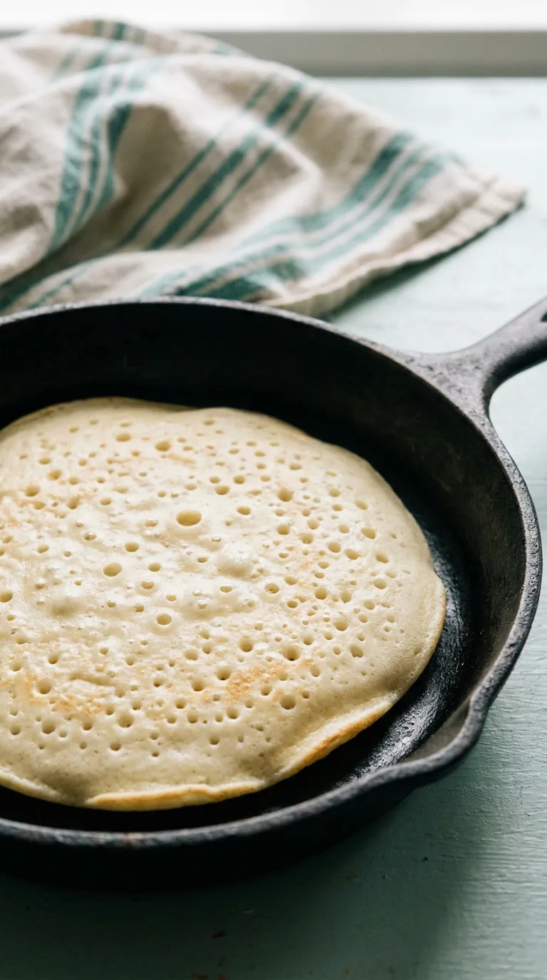 Protein Powder Cottage Cheese Pancakes: High-Protein Breakfast – step 5: Cook the first side