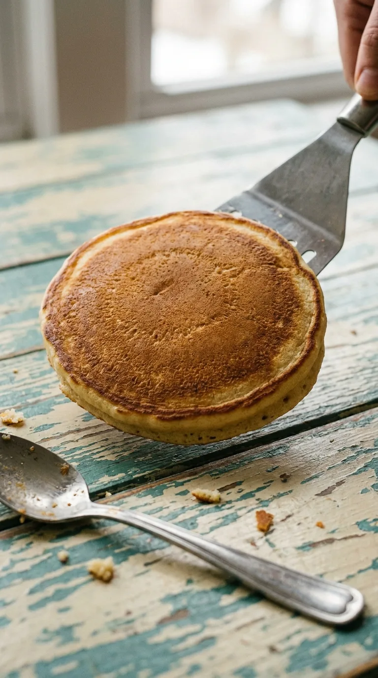 Protein Powder Cottage Cheese Pancakes: High-Protein Breakfast – step 6: Flip and finish
