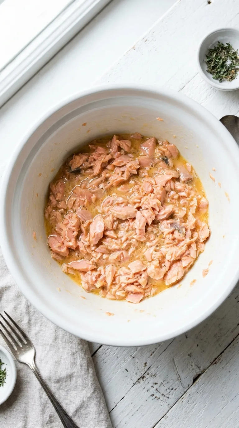 Old Fashioned Salmon Patties: Halal Fish Cakes – step 2: Bind the mixture