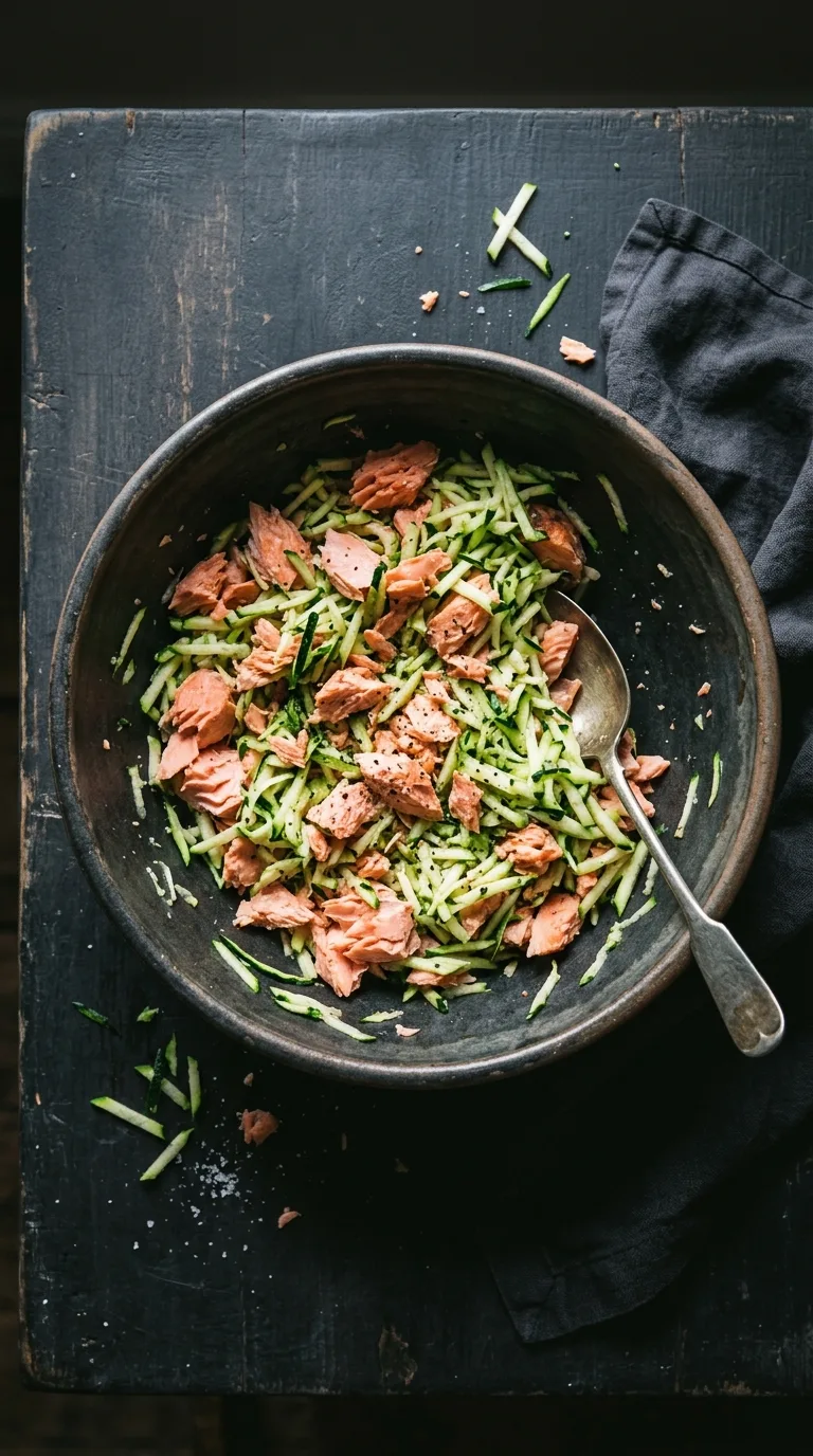 Salmon Zucchini Patties: Mediterranean Fish Cakes – step 3: Combine the base