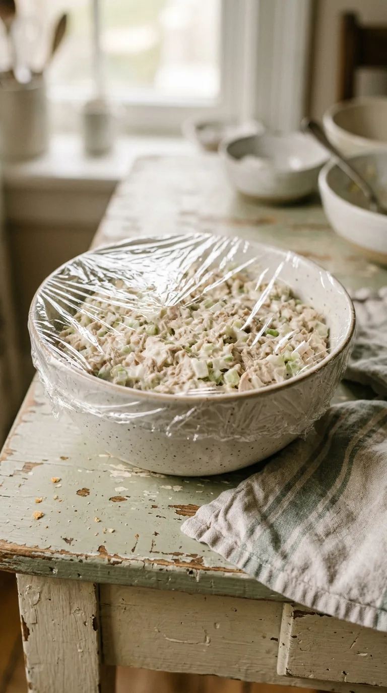 Tuna Salad Sandwich: American Tuna and Celery Lunch – step 4: Chill the mixture