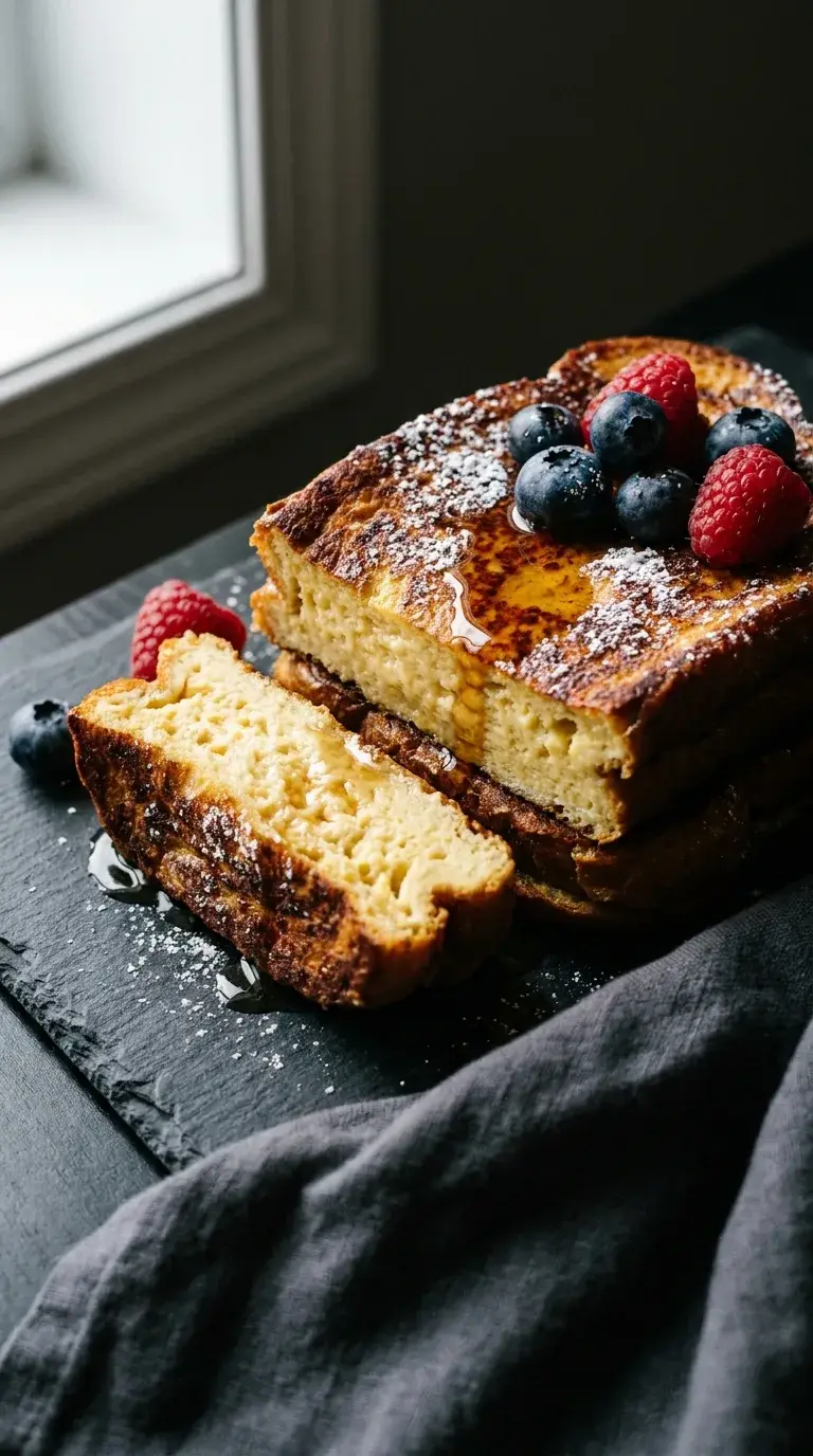 Protein French Toast: Sourdough Breakfast with Vanilla Protein