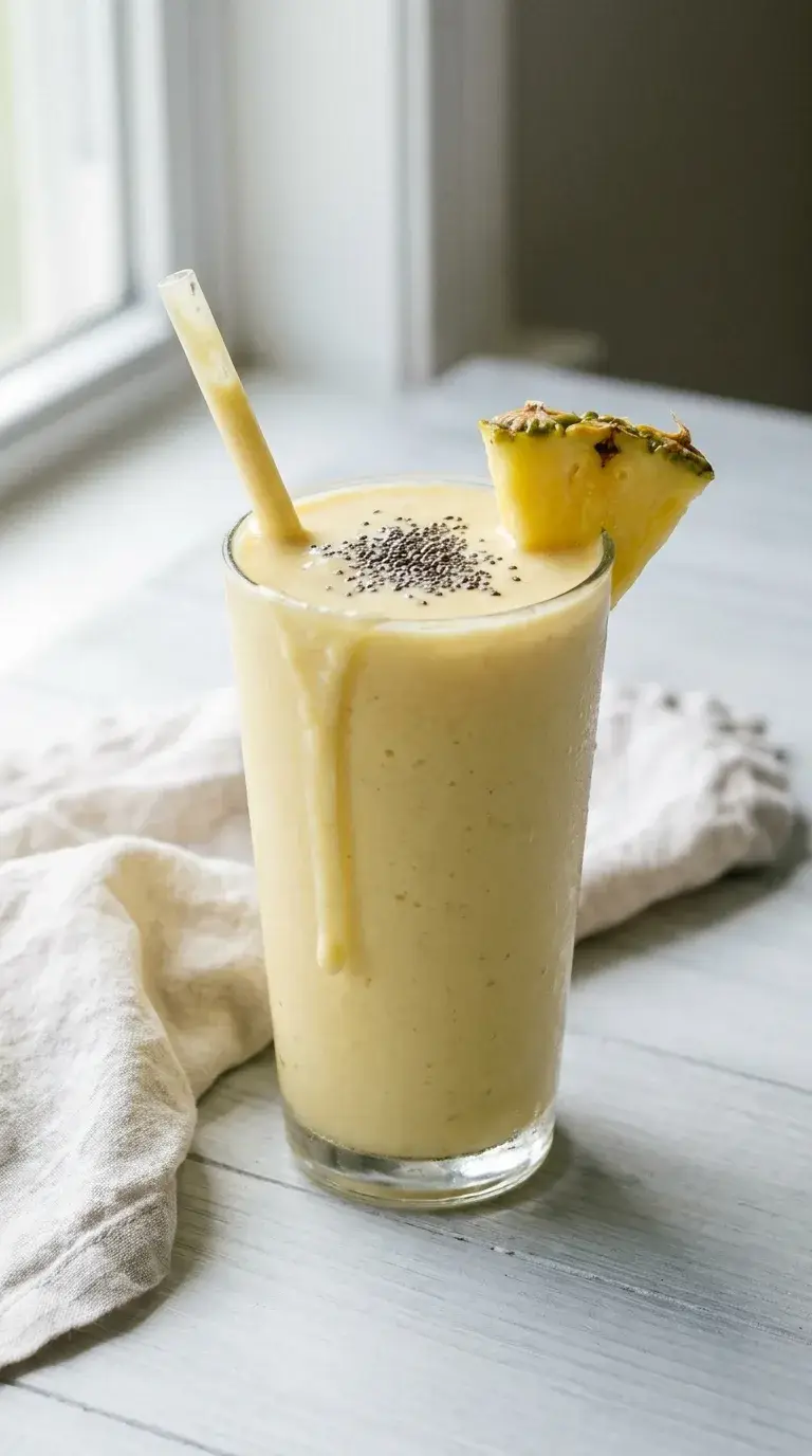 Pineapple Protein Smoothie: Tropical Energy Boost