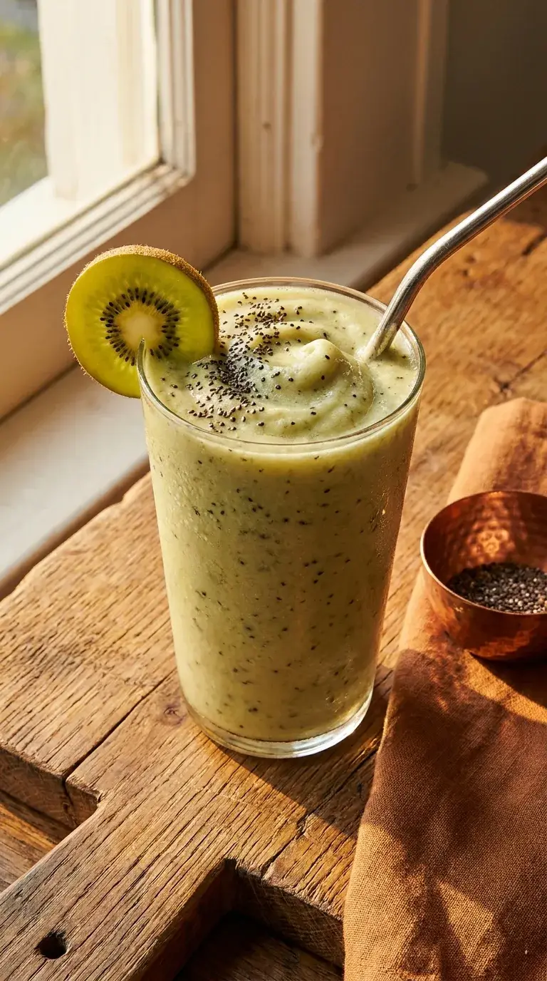 Kiwi Protein Smoothie: Fresh and Creamy Drink
