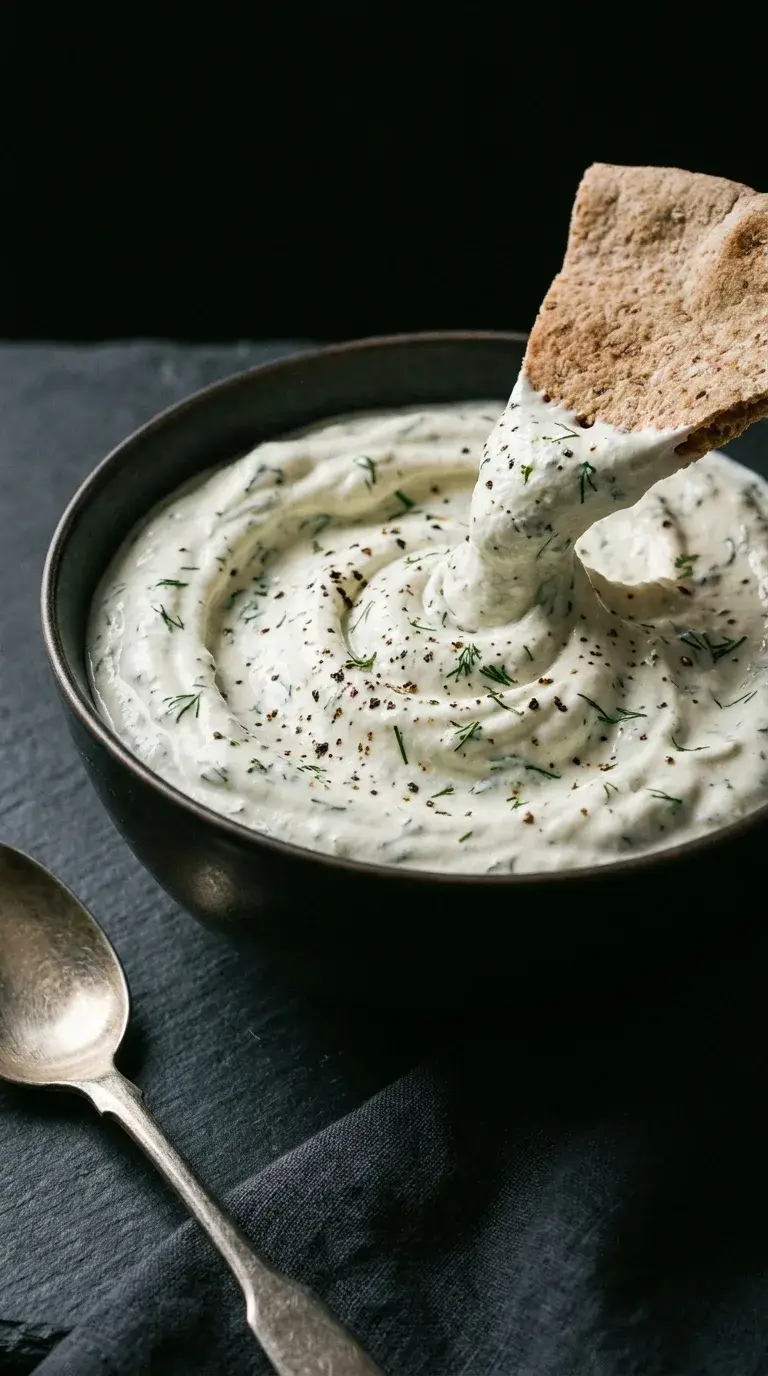 Greek Yogurt Protein Dip: Savoury Dill Lemon Garlic