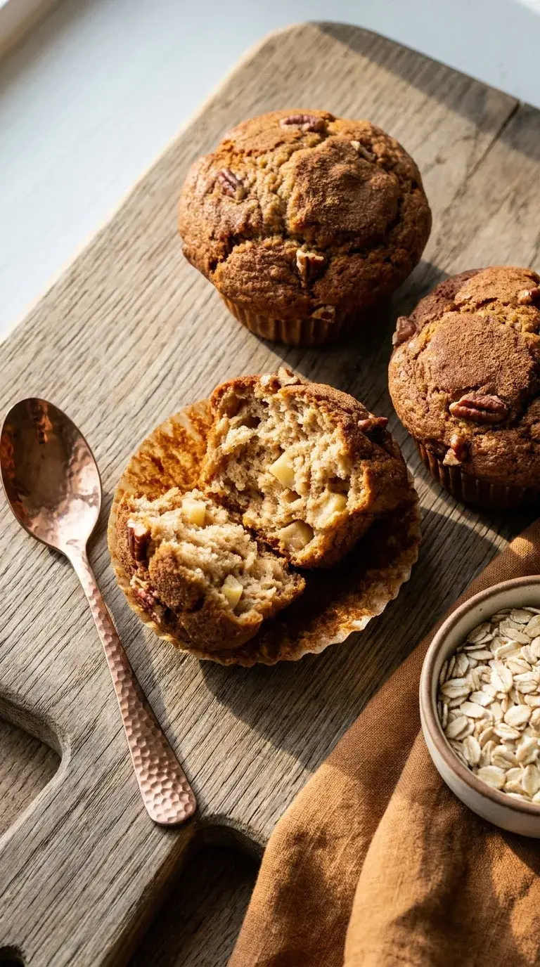 Apple Cinnamon High Protein Muffins: Healthy Breakfast Cakes