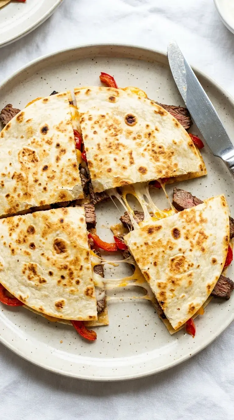 Beef Steak Quesadilla: Mexican Grilled Tortilla
