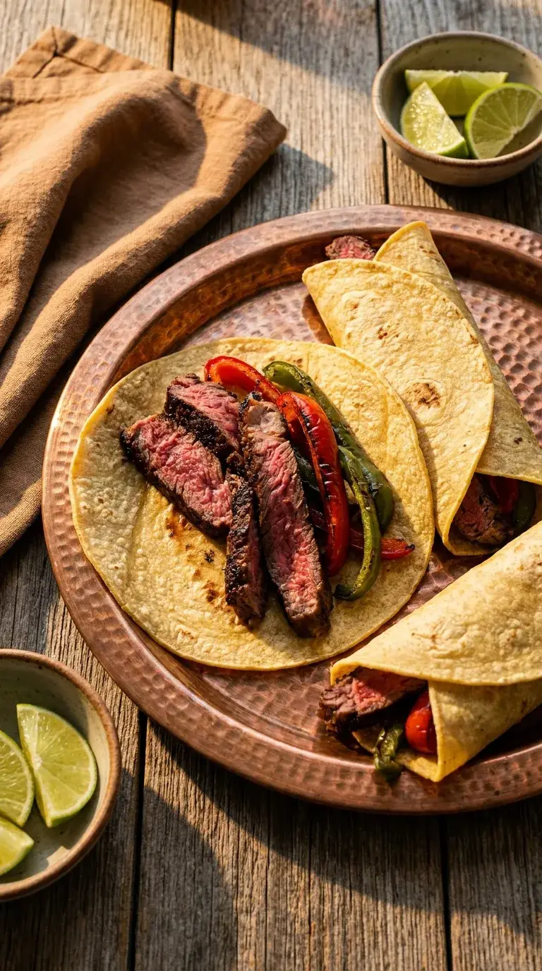 Beef Steak Fajitas: Mexican Sizzling Strips