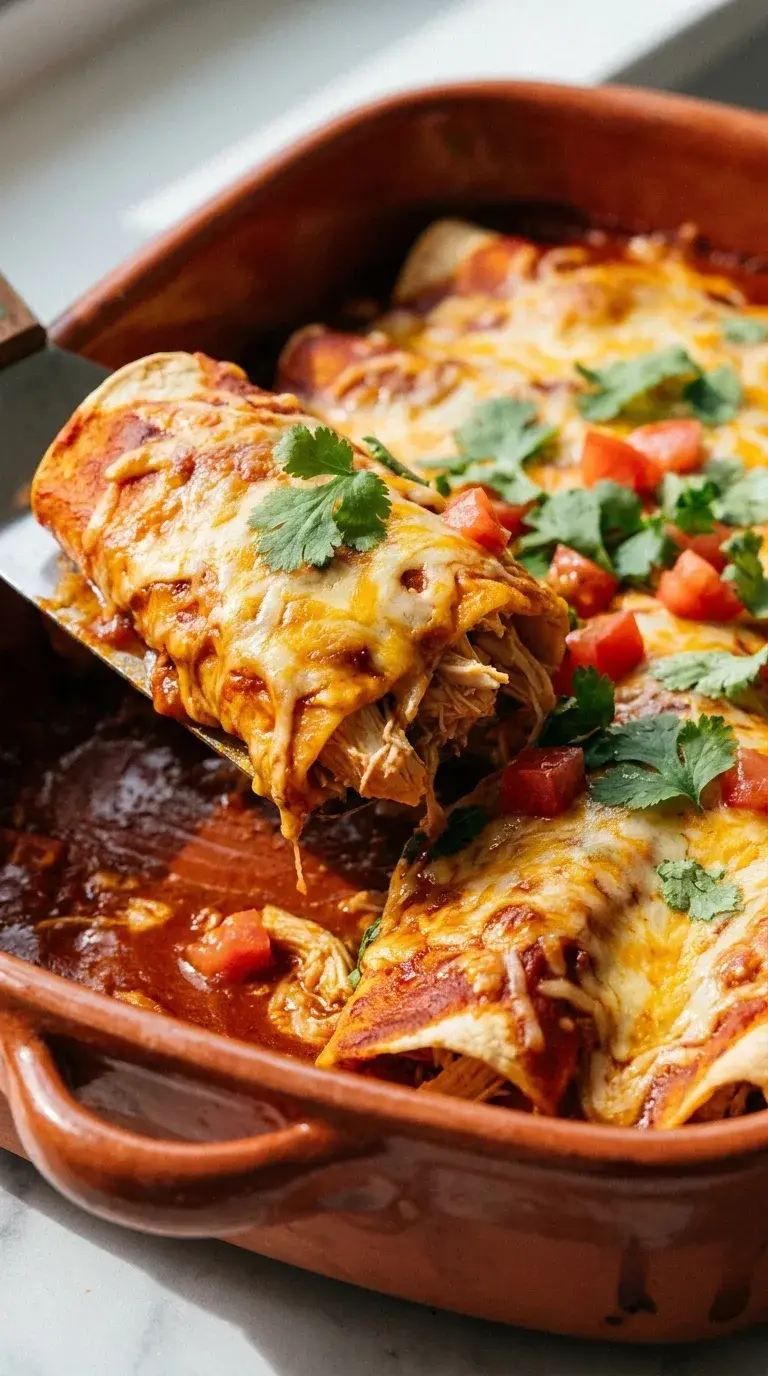 Chicken Breast Enchiladas: Mexican Corn Tortilla Rolls