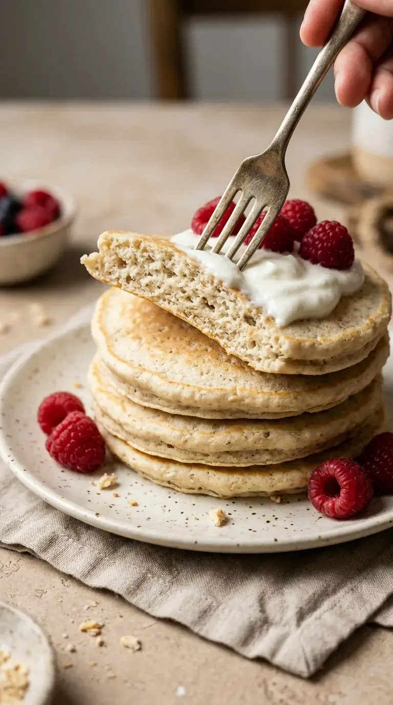 Coconut Flour Oat Pancakes: Healthy Low-Carb Breakfast