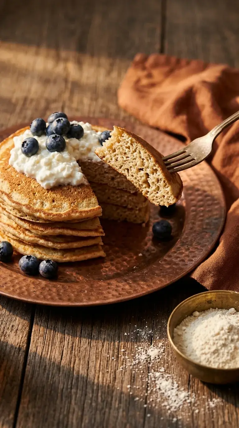 Coconut Flour Pancakes with Cottage Cheese: Low-Carb Breakfast