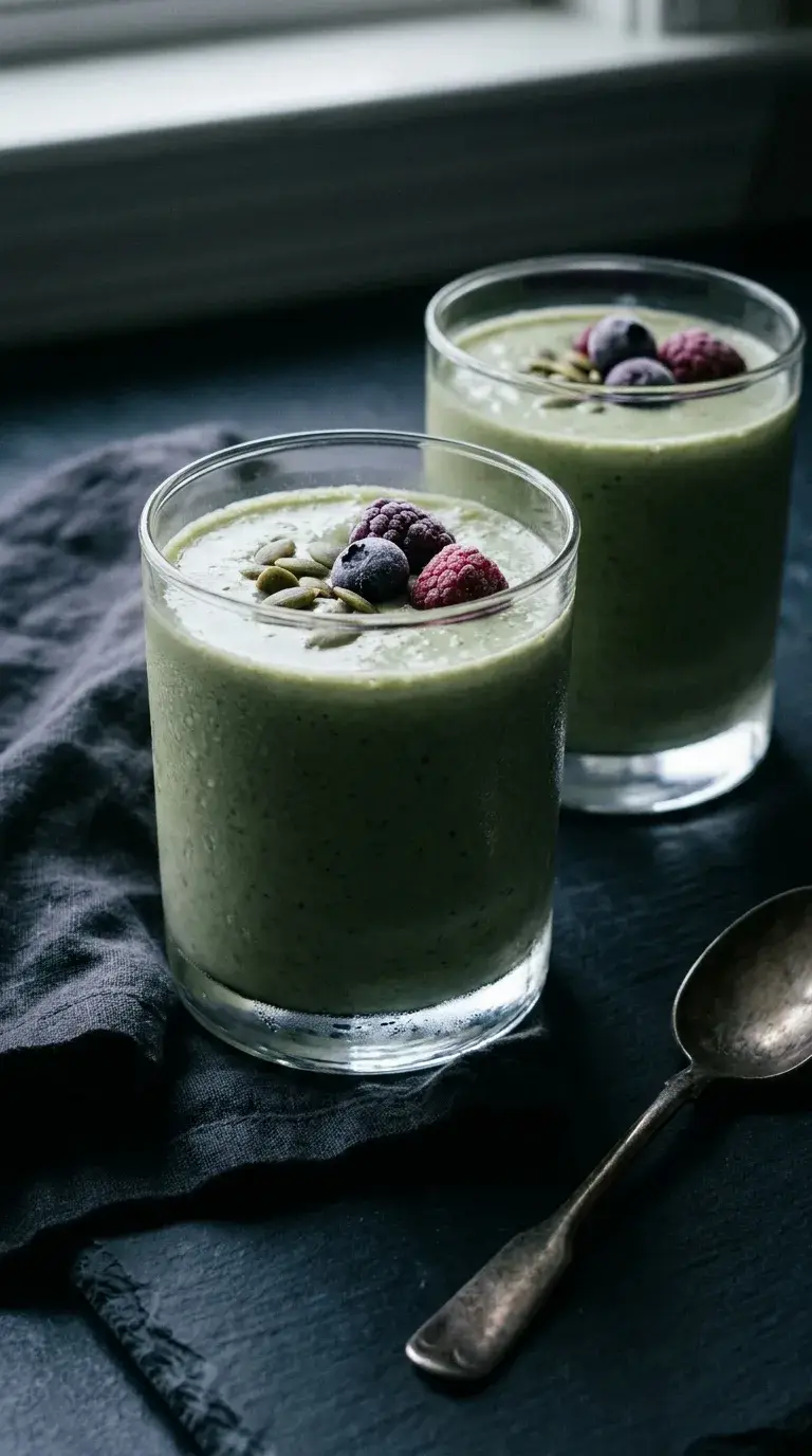 Vegetarian Protein Smoothie: Creamy Green Power Blend