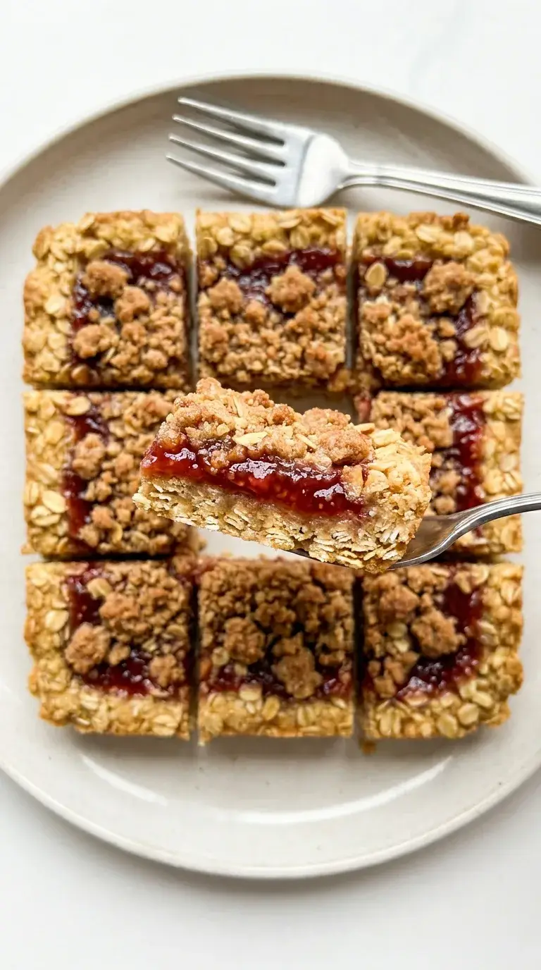 Protein Oatmeal Jam Bars: Hearty Breakfast Squares
