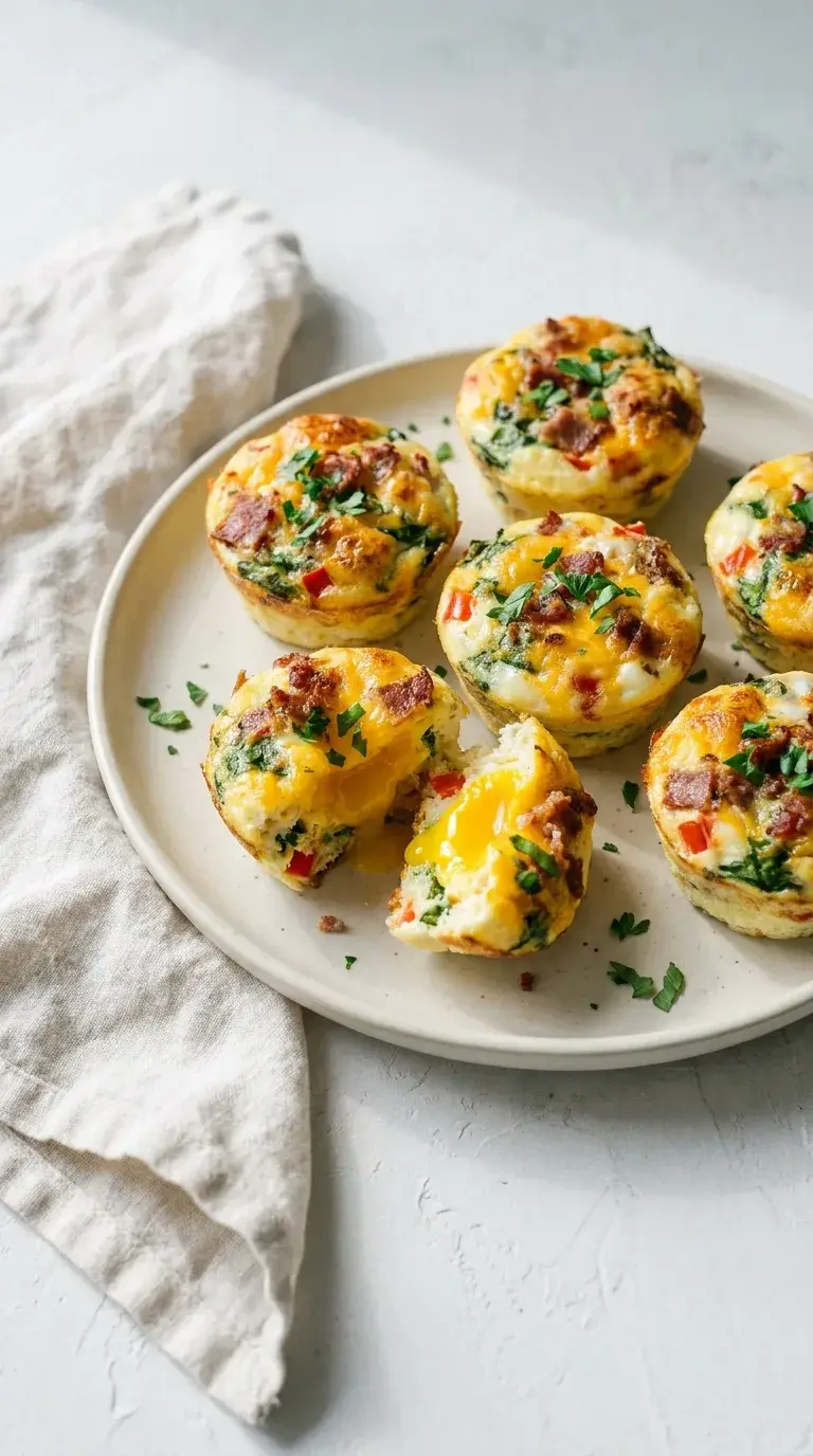 Air Fryer Egg Muffins: Halal Breakfast with Beef Bacon