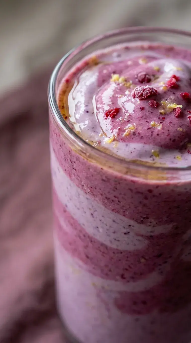 Keto Protein Smoothie: Raspberry Lemon Burst