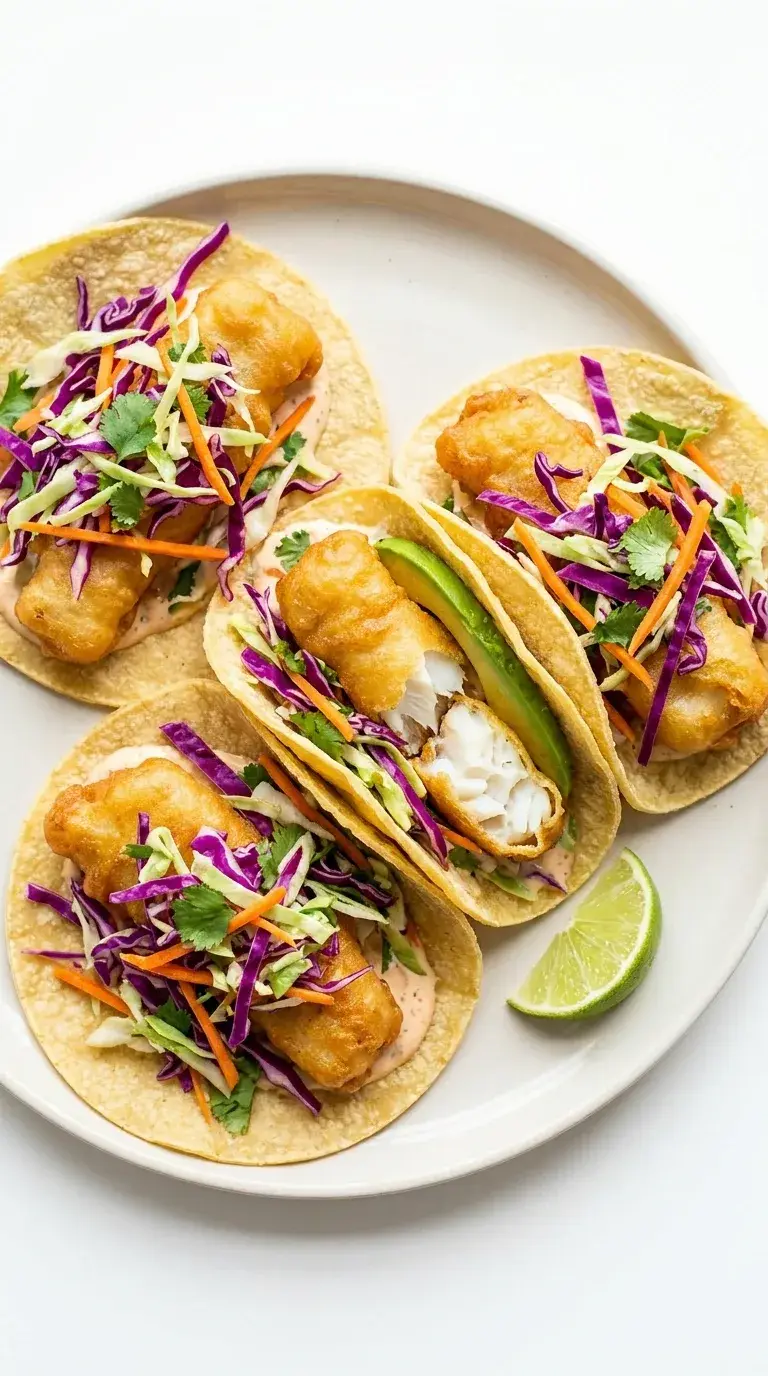 Fish Tacos With Coleslaw: Mexican Cod Tacos