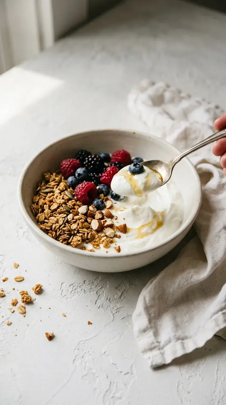 Greek Yogurt Granola with Honey: Protein Breakfast Bowl