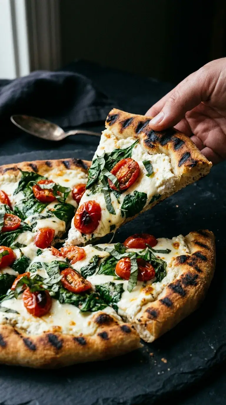 Grilled Pizza With Ricotta Cheese: Italian Flatbread