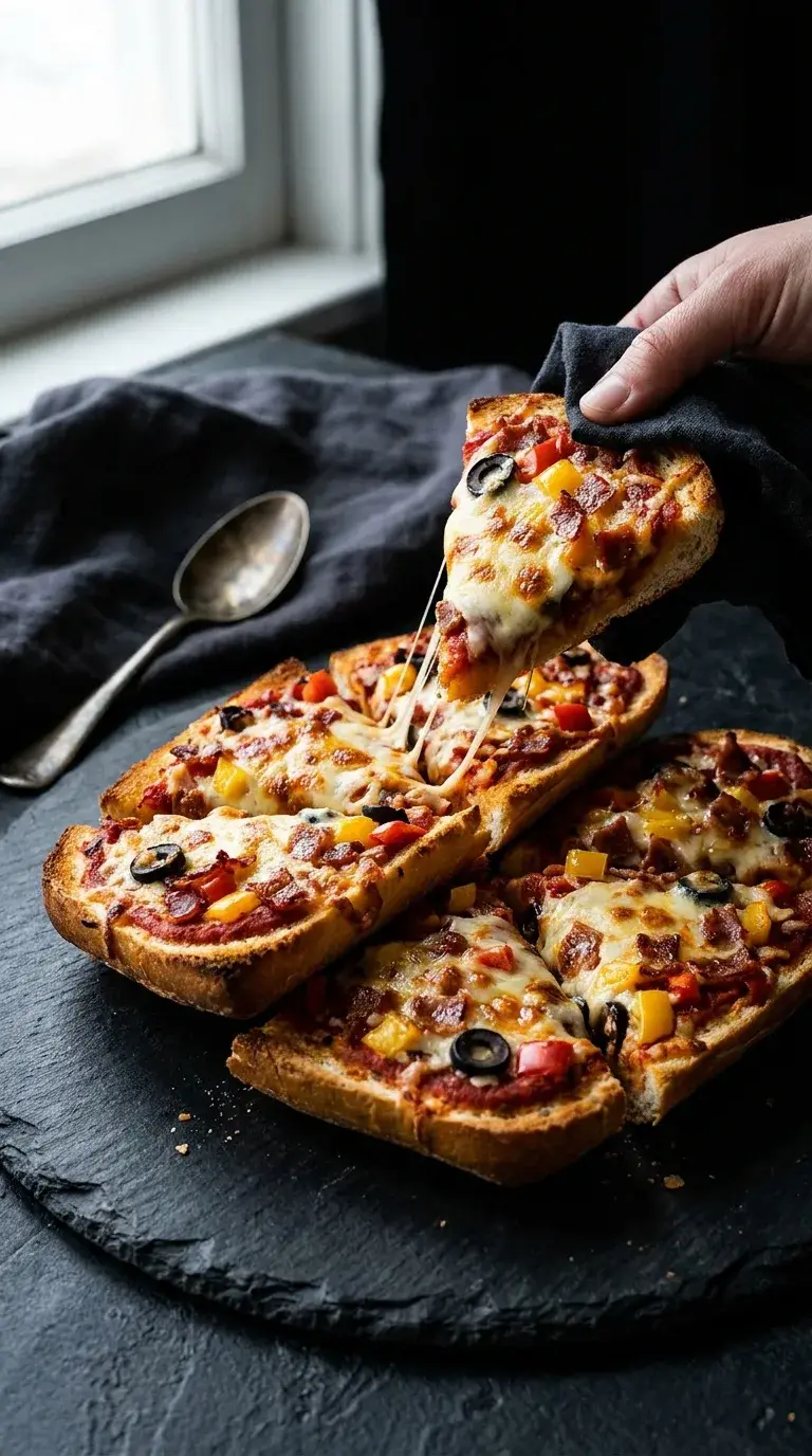 Grilled Pizza Bread: Halal Beef Bacon and Vegetable Flatbread