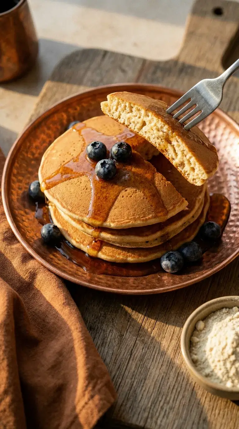 Eggless Protein Powder Pancakes: High-Protein Breakfast