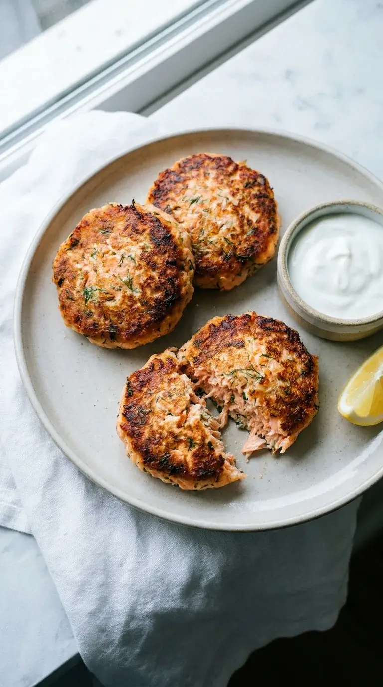 Old Fashioned Salmon Patties: Halal Fish Cakes