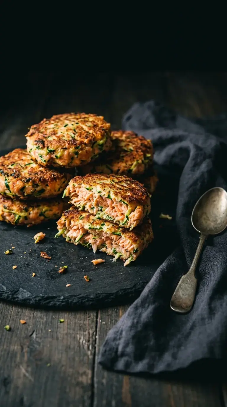 Salmon Zucchini Patties: Mediterranean Fish Cakes