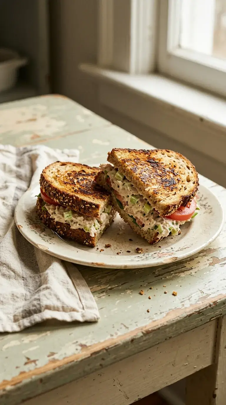 Tuna Salad Sandwich: American Tuna and Celery Lunch
