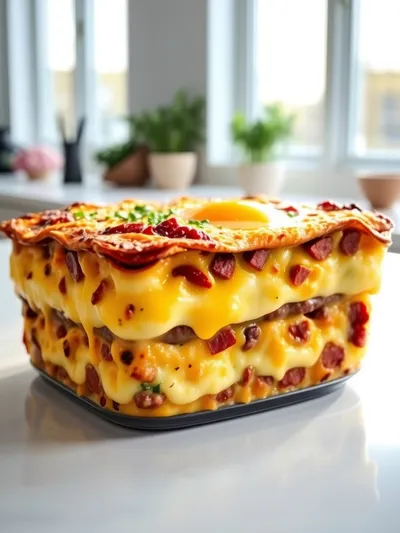 Beef Sausage and Egg Casserole – Easy Breakfast