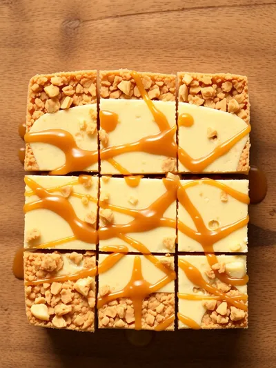 Caramel Apple Cheesecake Bars - ingredients preparation