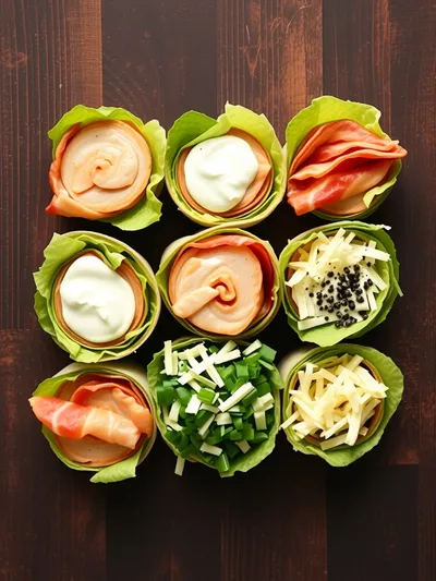 Chicken Bacon Ranch Roll Ups - ingredients preparation