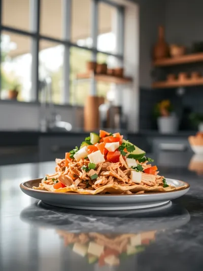 Easy Chicken Tostadas